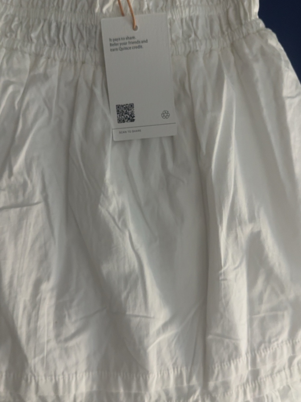 Quince White Tiered Maxi Skirt with Smocked Waist - Picture 8 of 11